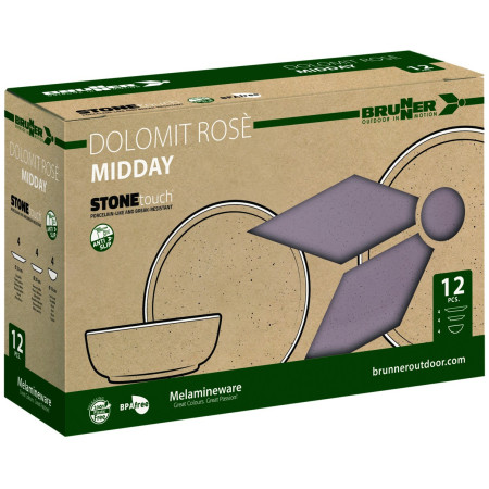 Set de vaisselle Brunner Midday Dolomit rose