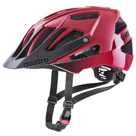 Casque vélo Uvex Quatro Cc rouge / noir Dark Red - Black Mat