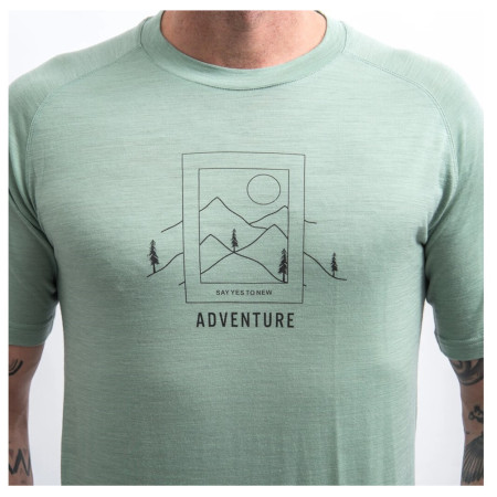 T-shirt fonctionnel homme Sensor Merino Air Say Yes à manches courtes