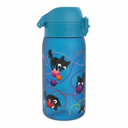 Bouteille enfant Ion8 Leak Proof Blue Cats 350ml