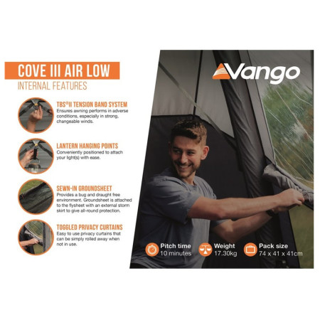Tente caravane Vango Cove III Air Low