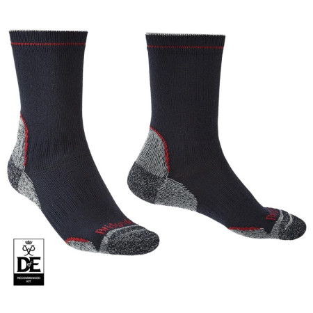 Chaussettes homme Bridgedale Hike LW T2 CP Boot noir / rouge navy/red/042