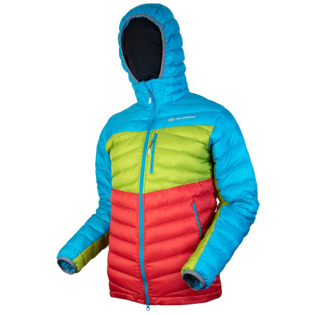 Doudoune homme Sir Joseph Apris Hooded Man II turquoise TurquoiseRedGreen