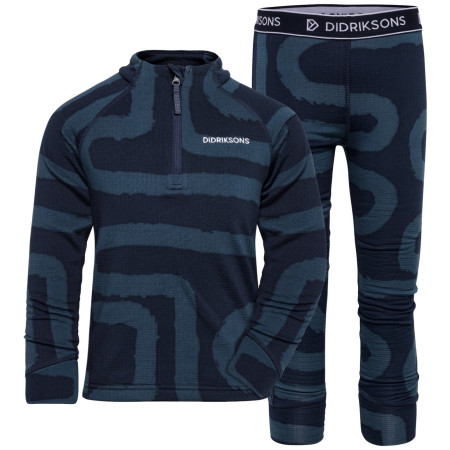 Sous-vêtements fonctionnels enfant Didriksons Jadis Kids Pr Set 5 Path Navy