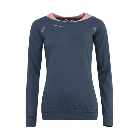 T-shirt femme Chillaz Serles 2022 bleu foncé dark blue melange