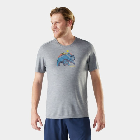 T-shirt fonctionnel homme Smartwool Men's Bear Strata Active Short Sleeve Graphic Tee