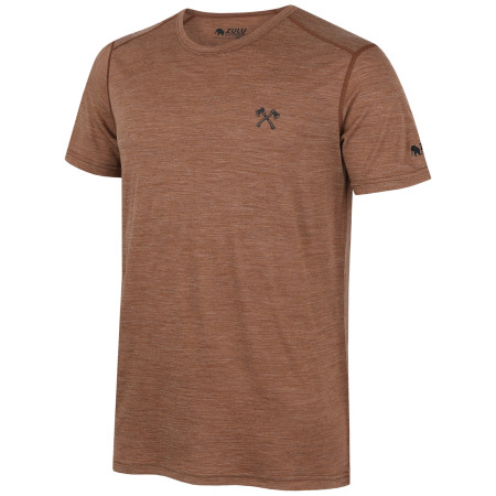 T-shirt homme Zulu Merino Timber 160 Short Comfy brun brown