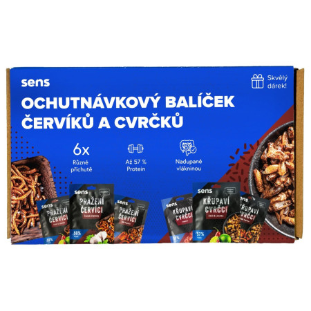 Grillons comestibles Sens Pack dégustation : 6× grillons et vers