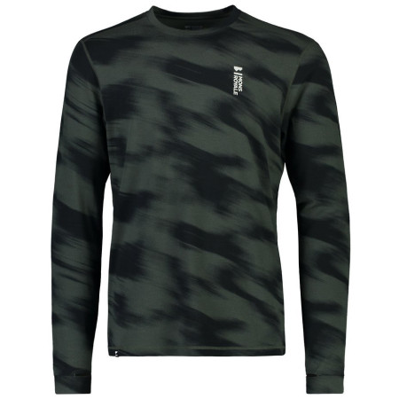 T-shirt fonctionnel homme Mons Royale Cascade Merino Flex 200 Ls Rosin Motion gris / noir RosinMotion