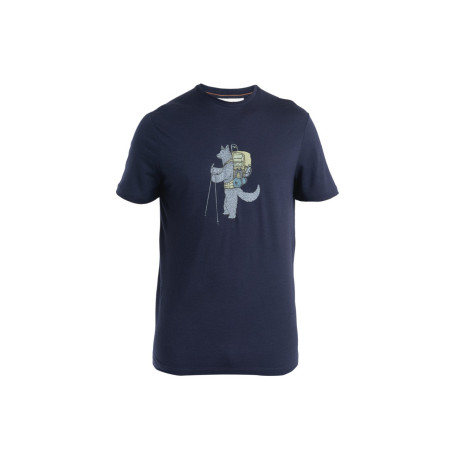 T-shirt homme Icebreaker Men Merino 150 Tech Lite SS Tee Tech Head bleu foncé Midnight Navy