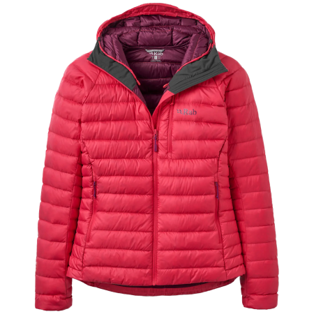 Veste femme Rab Microlight Alpine Down Hoody rouge