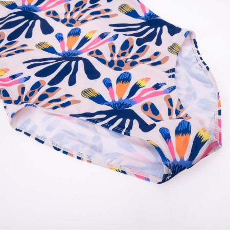 Maillot bain enfant Aquawave Salava Jr - Summer Beige Flower Print