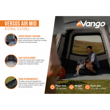 Tente caravane Vango Versos Air Mid