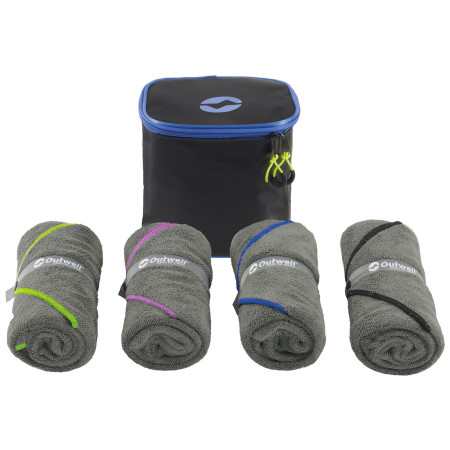 Set de serviettes Outwell Seadream towel 4 pack girs Mixed colours