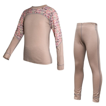 Ensemble fonctionnel enfant Sensor Merino Impress Set Beige beige Beige