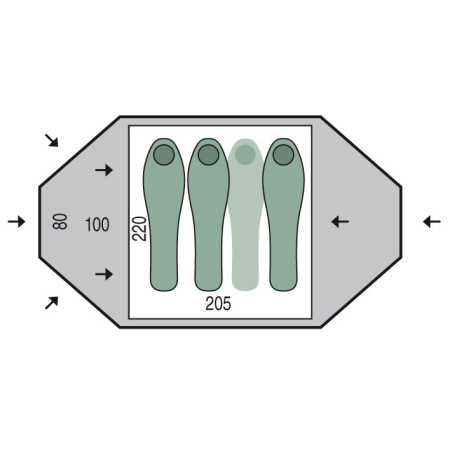 Tente Pinguin Tornado 3