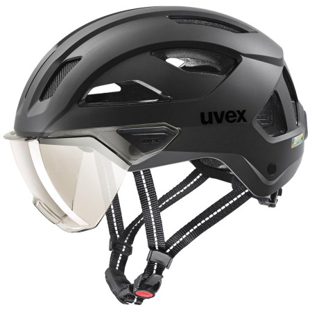 Casque vélo Uvex Stride Visor noir black matt