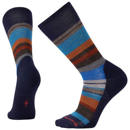 Chaussettes homme Smartwool Men's Saturnsphere vert / bleu DeepNavyHCardamom