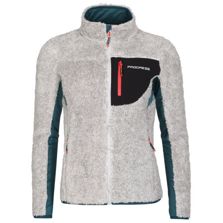 Veste polaire fonctionnelle femme Progress Alva gris šedý melír/petrol