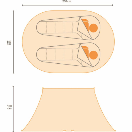 Tente de randonnée Regatta Malawi 2 (Print)
