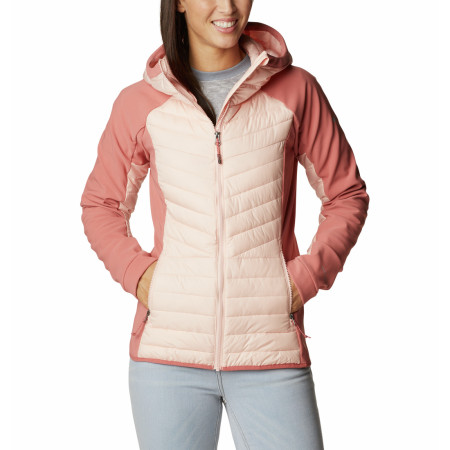 Veste d'hiver femme Columbia Powder Lite™ Hybrid Hooded Jacket rose Peach Blossom, Dark Coral