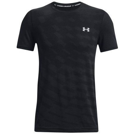 T-shirt fonctionnel homme Under Armour Seamless Radial SS vert Black / / Mod Gray