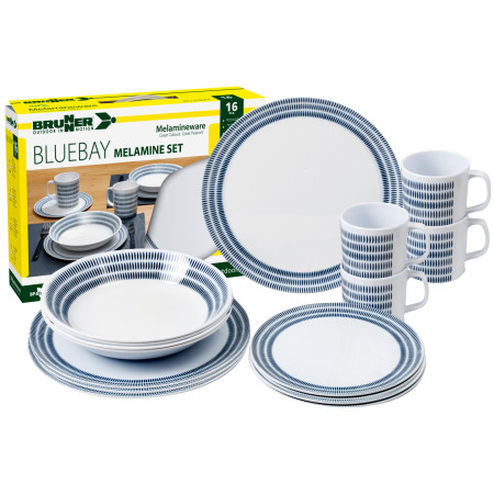 Ensemble vaisselle Brunner Melamine Set Bluebay