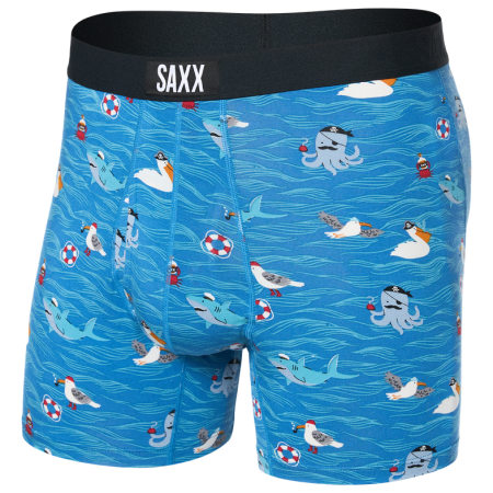 Caleçon Saxx Ultra Super Soft Boxer Brief Fly bleu clair seas the day-lake blue