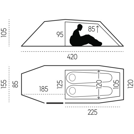 Tente de randonnée Fjällräven Abisko Endurance 2