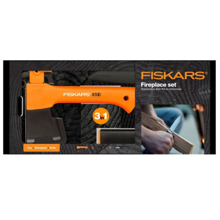 Kit outils Fiskars X5 Fireplace set