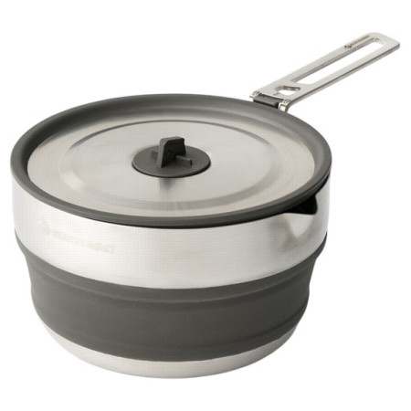 Pot pliant Sea to Summit Detour Stainless Steel Collapsible Pouring Pot 1.8L argenté