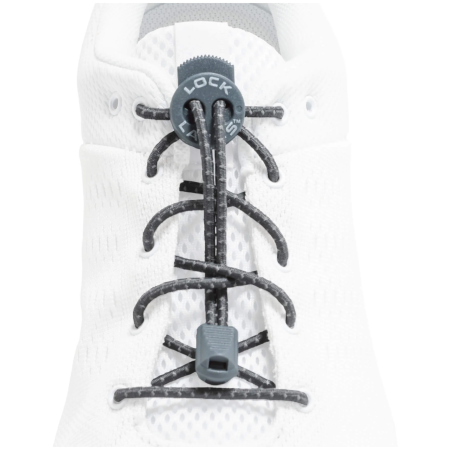 Lacets Lock Laces Original gris foncé Reflective Storm Gray