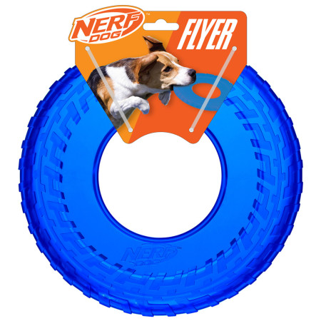 Jouet pour chien Nerf Dog Translucent TPR Tire Flyer 25 cm