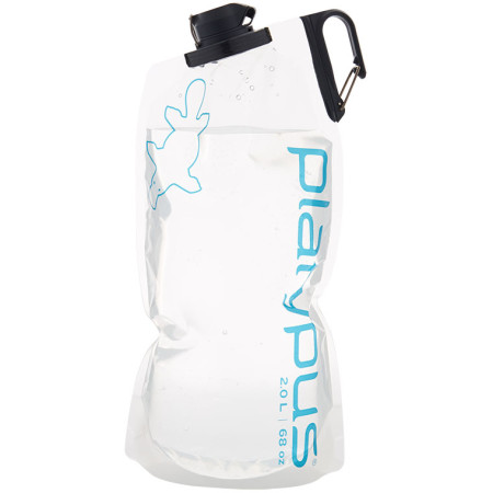 Bouteille Platypus DuoLock Bottle, 2L bleu clair SalariesLogo