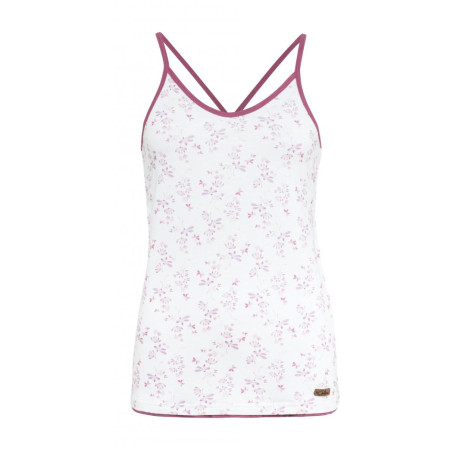 Top femme Chillaz Massouri Watercolor Floral banc / rouge white/dry rose