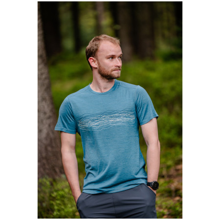 T-shirt homme MOOA Merino Lyolite Waves 150 Short