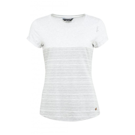 T-shirt femme Chillaz Ötztal Stripes Abstract gris claire grey melange/light grey melange