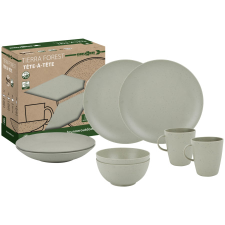 Set de vaisselle Brunner Set tête-à-tête PLA Tierra Forest 8 pcs