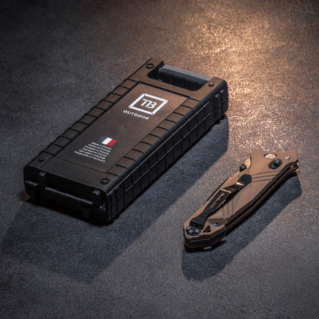 couteau pliant TB OUTDOOR Cac S200 French Army Knife Textured Pa6 Smooth