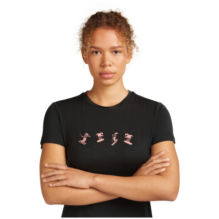 T-shirt femme Icebreaker Women Merino 150 Tech Lite SS Tee Snow Day