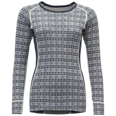 T-shirt fonctionnel femme Devold Alnes Woman Shirt noir / blanc Night