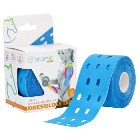Bande kinésiologie BronVit Sport Kinesio Tape perforé