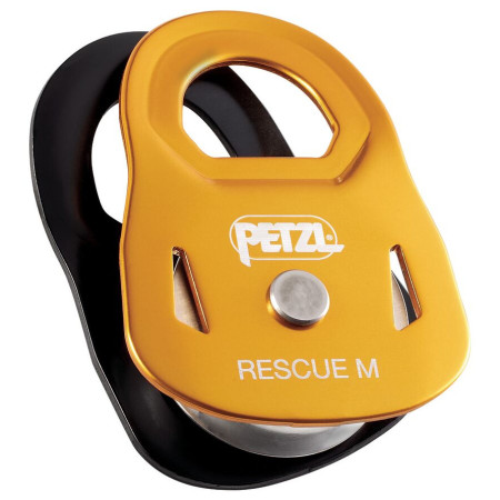 Poulie Petzl Rescue M jaune / noir Yellow