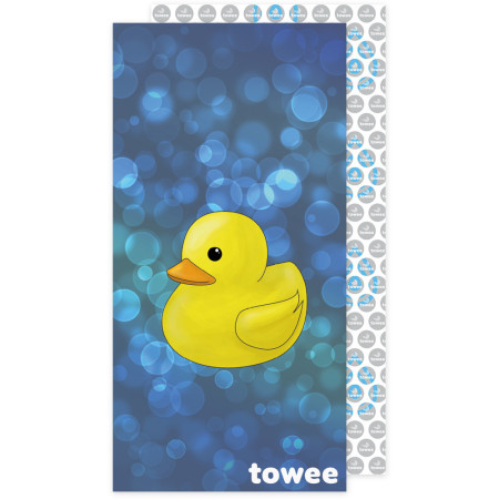 Serviette sechage rapide Towee Bubble 70x140 cm bleue Bubble