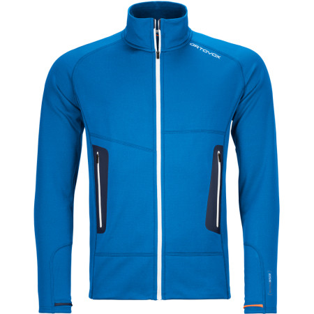 Sweat-shirt homme Ortovox Fleece Light Jacket M 2023 bleue SafetyBlue