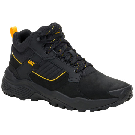 Chaussures homme Caterpillar Grapple Leather Mid noir BLACK