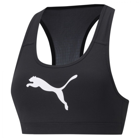 Soutien-gorge sport Puma Mid Impact 4Keeps Graphic Bra PM noir / blanc black