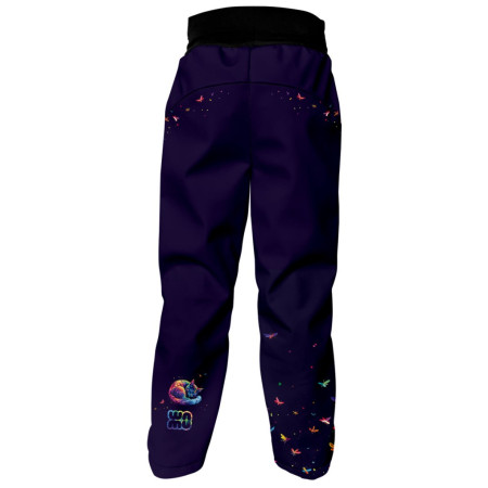 Pantalon softshell enfant WAMU Dark Purple