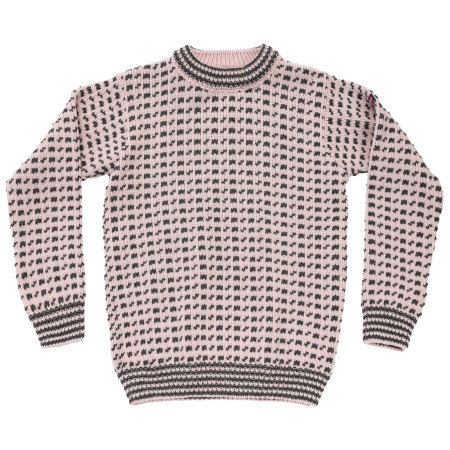 Pull-over Devold Original Islender Wool Sweater rose / gris CHALK PINK/ANTHRACITE