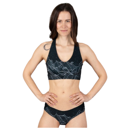 Soutien-gorge sport Drexiss Diamond Beach Black noir / blanc